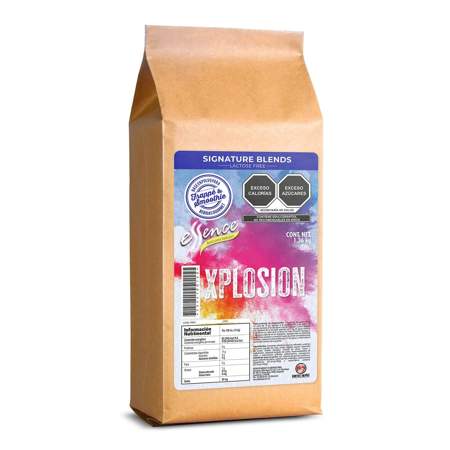 Base para frape de soya desalactosada en Mexicali, Baja California