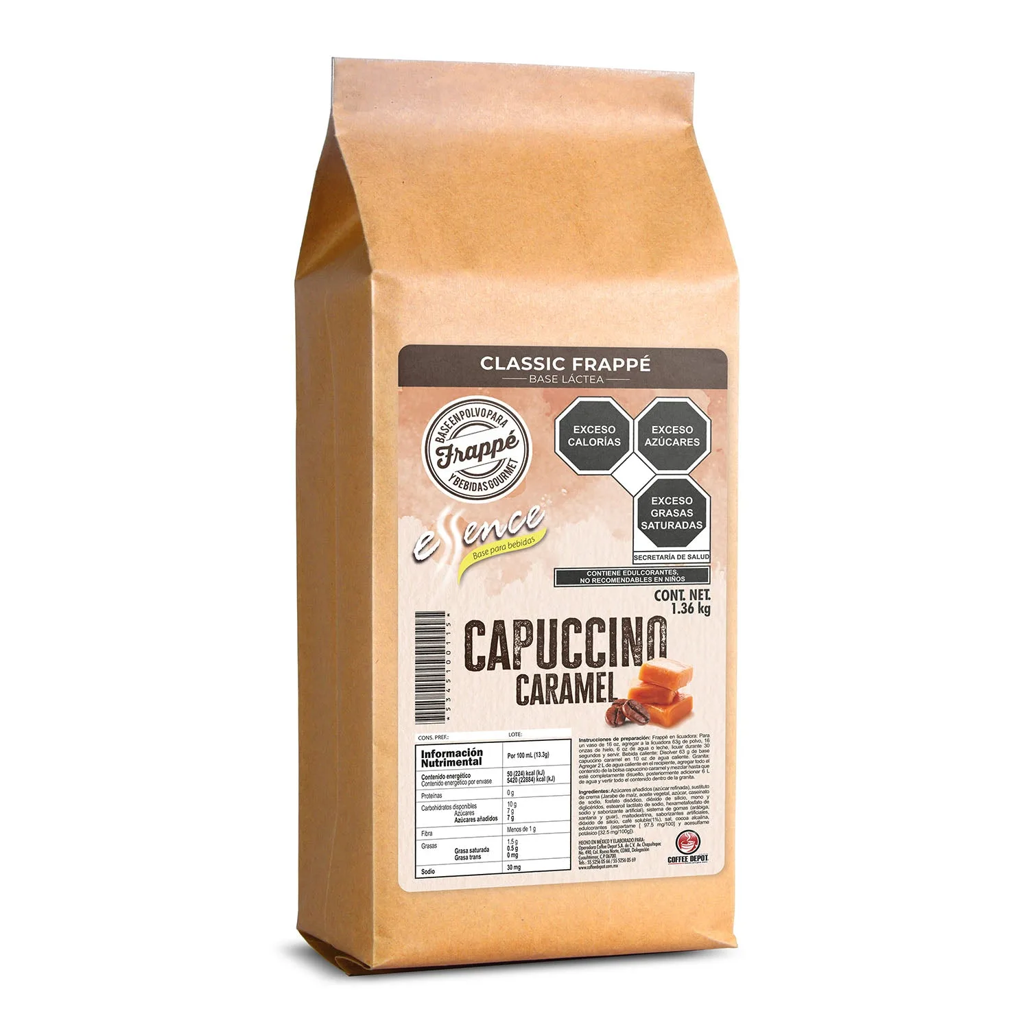 Base para frape sabor caramelo en Mexicali, Baja California