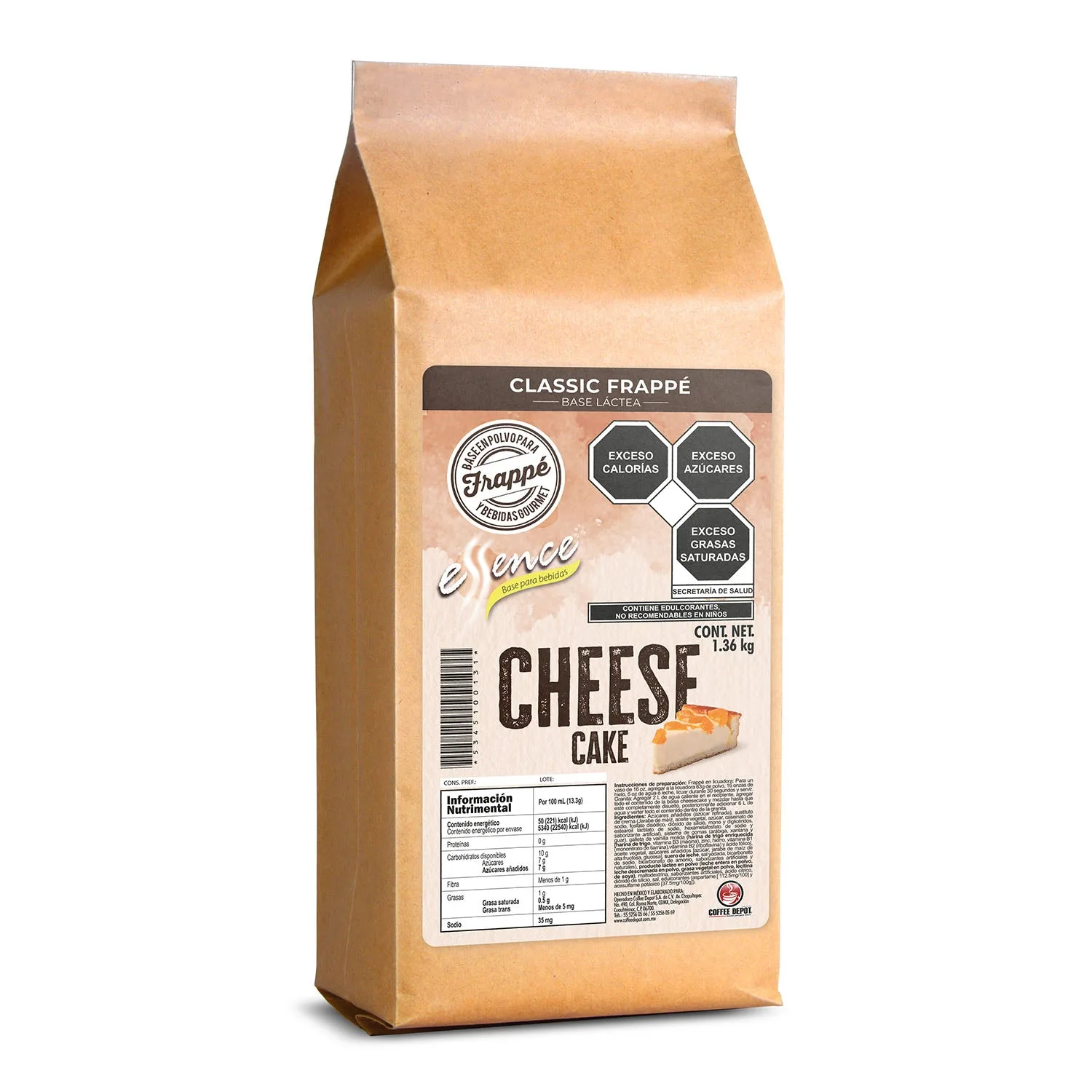 Base para frape sabor cheesecake en Mexicali, Baja California